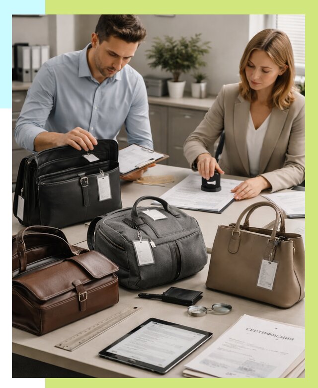 Сертификация сумок в Казани от 7963 руб. | Алешин-Кзн