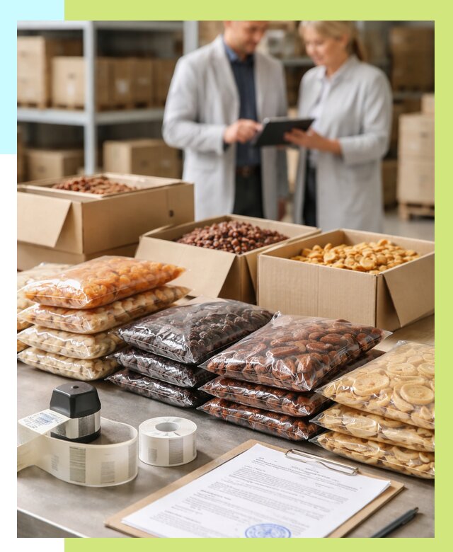 Сертификация сухофруктов в Казани от 12740 р. | Алешин-Кзн под ключ