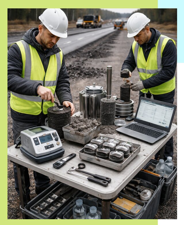 Сертификация асфальта: испытания и подтверждение в Казани