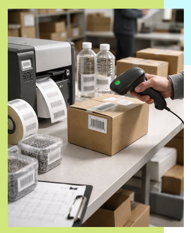 Штрихкодирование продукции и маркировка для продажи в Казани