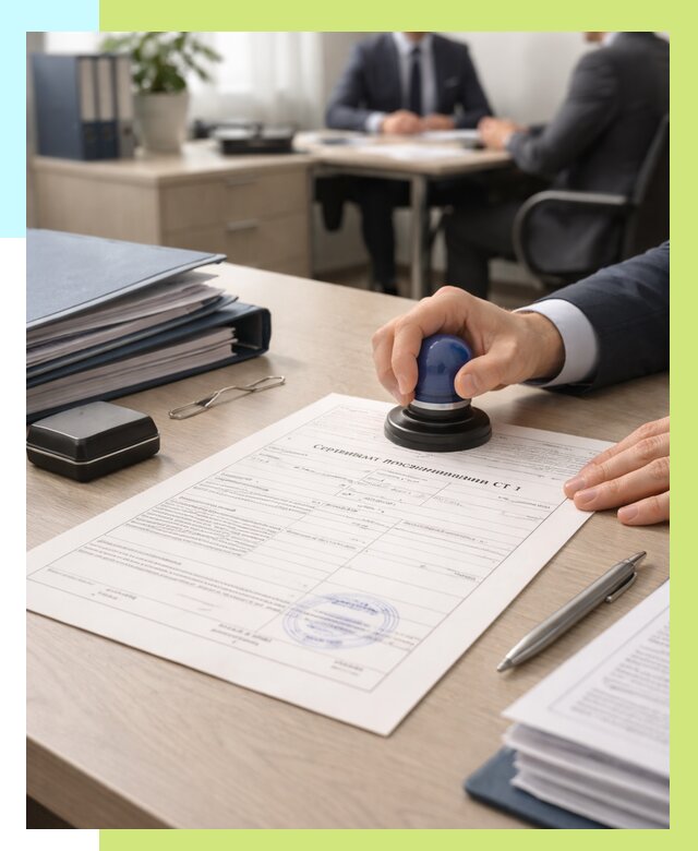 Сертификат происхождения СТ 1 в Казани от 4778 р. | Алешин-Кзн